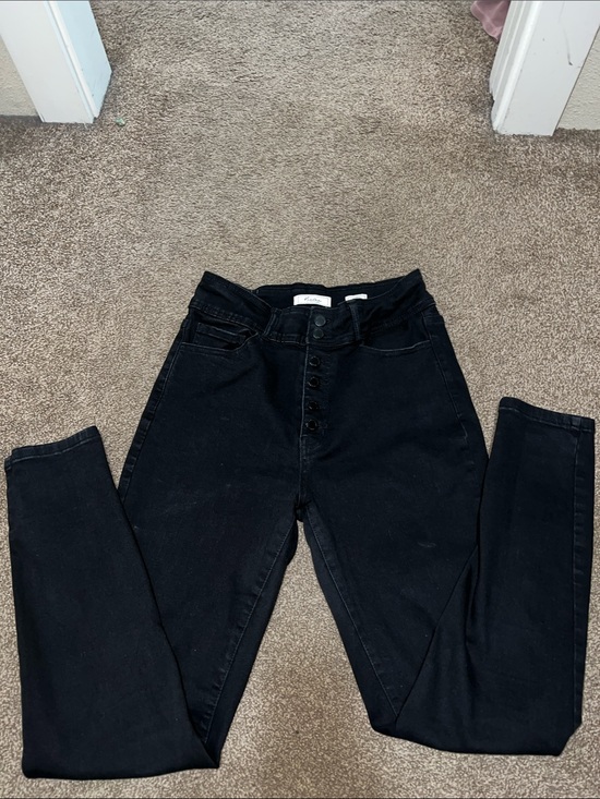 KanCan Denim - KanCan Black High-Rise Button-Fly Jeans
